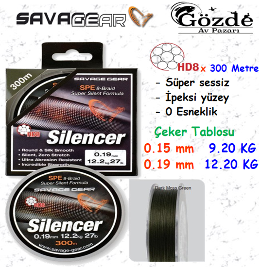 SavageGear Silencer 8x 300 metre İpek resmi