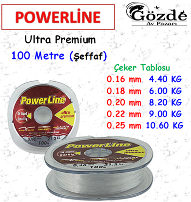 Power line Ultra Premium Soft 100 m. Makara Misina resmi