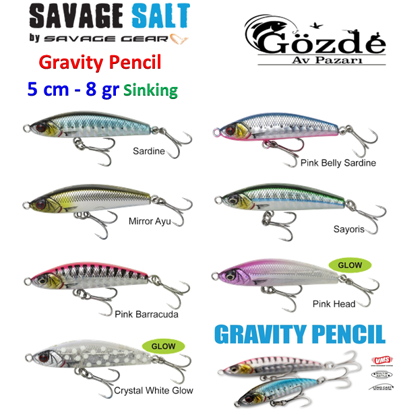 Savage gear Gravity Pencil 5 cm - 8 gr Suni Yem resmi