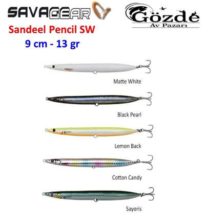Savage gear Sandeel Pencil SW 9 cm 13 gr Suni Yem resmi