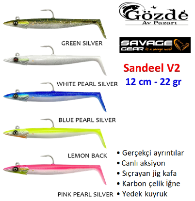 Savage Gear Sandeel V2 12 cm 22 gr resmi