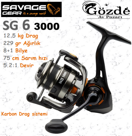 Savage Gear SG6 3000 FD 8+1 Bilye Makine  resmi