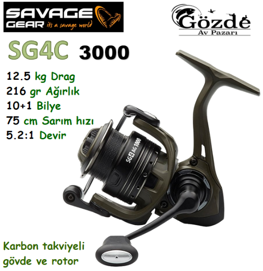 Savage Gear SG4C 3000 FD 10+1BB Olta Makinesi  resmi