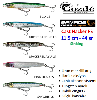 Savage Gear Cast Hacker 11.5 cm 44 gr Sahte Balık  resmi