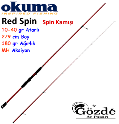 Okuma Red Spin 279 cm 10-40 gr Spin Kamışı resmi