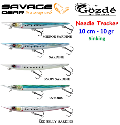 Savage Gear Needle Tracker 10 cm 10 gr Sinking resmi