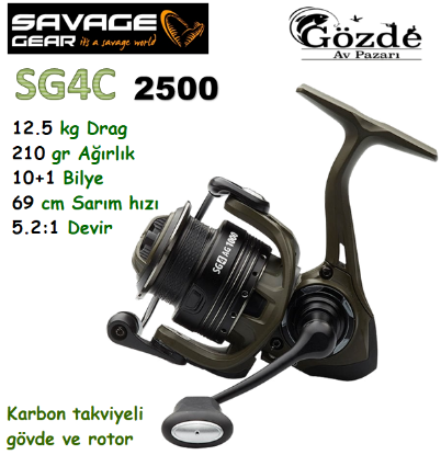 Savage Gear SG4C 2500 FD 10+1BB Olta Makinesi  resmi