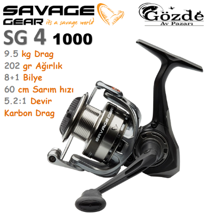 Savage Gear SG4 1000 FD 8+1BB Olta Makinesi resmi