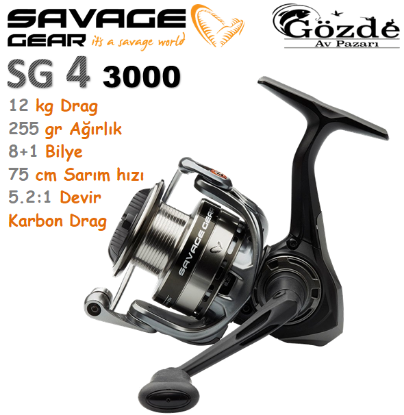 Savage Gear SG4 3000 FD 8+1 Bilye Makine resmi