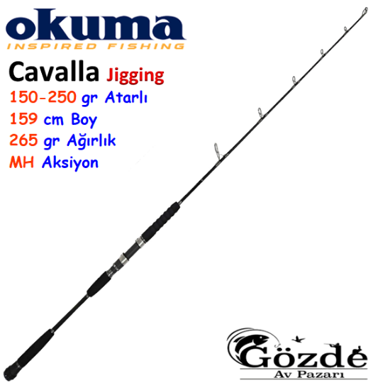 Okuma Cavalla Speed Jigging ( Spin ) 159 cm MH 150-250 gr Kamış resmi