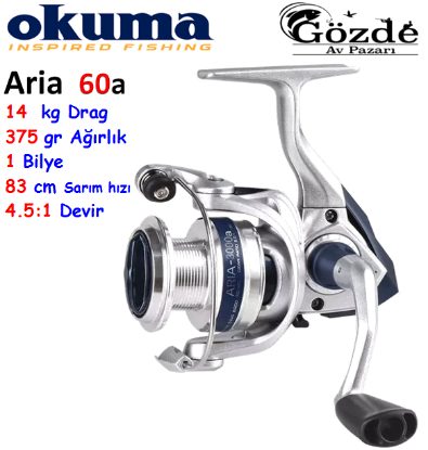 Okuma ARIA-6000a Painting Silver 1 Bilye Makine   resmi