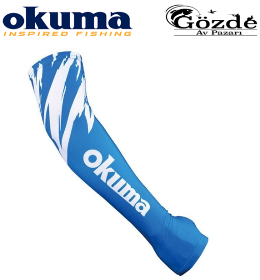 Okuma Blue Motif Sleeves Blue resmi