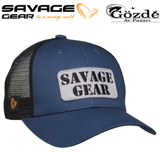 Savage Gear Logo Badge Cap Blue resmi