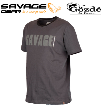 Savage gear Simply Savage Tee Grey T-Shirt resmi