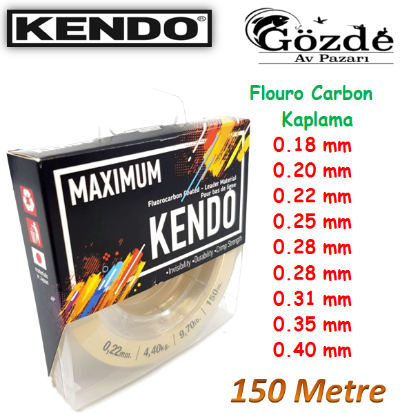 Kendo Maximum 150 metre Fluoro Carbon  Kaplamalı Misina resmi