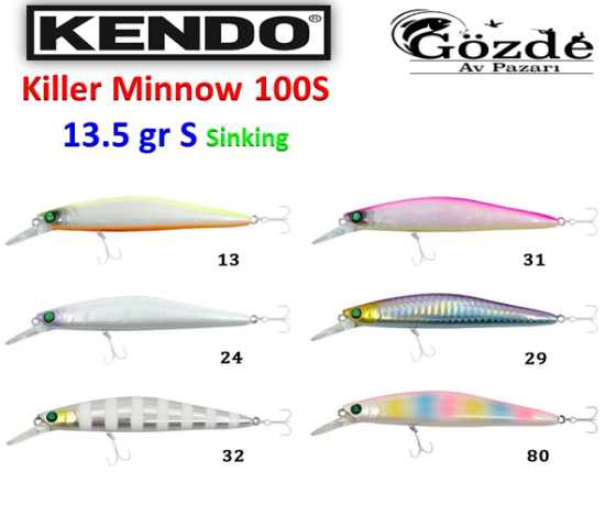 Kendo Killer's Minnow 100S 10.0 cm 13.5 g Sinking resmi