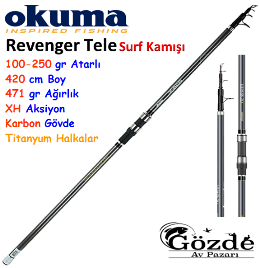 Okuma Revenger Tele Surf 420 cm 100-250 gr  Surf Kamışı   resmi