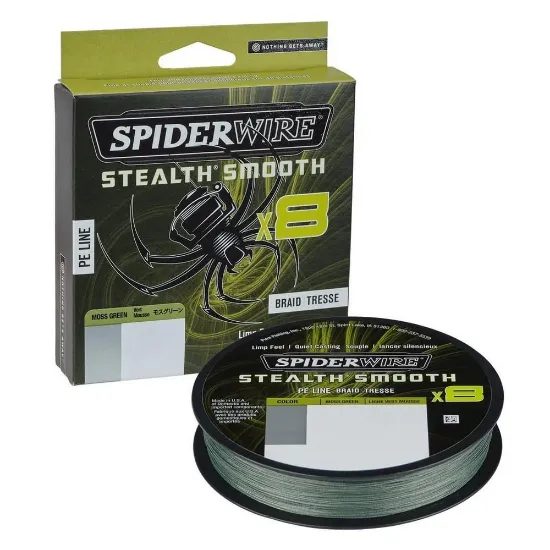 SpiderWire Stealth Smooth x8 Pe Braid 300m Moss Green Örgü İp resmi