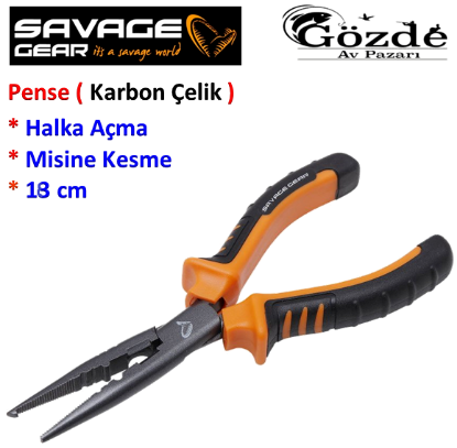 Savage Gear MP Splitring and Cut Pliers S 18 cm  resmi