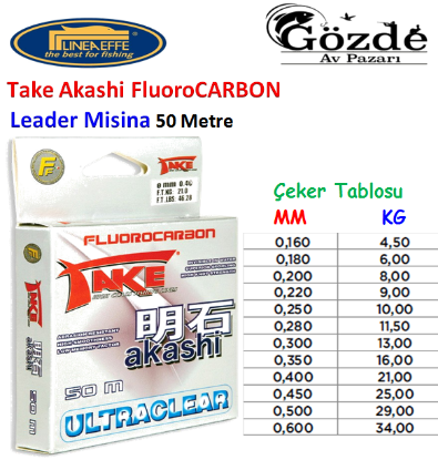 Lıneaeffe Take Akashı  Fuoro Carbon Kaplamalı  50 Metre Misine resmi