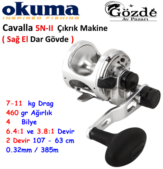 Okuma Cavalla CAVB-5NII ( Sağ El ) Çıkrık Makine resmi