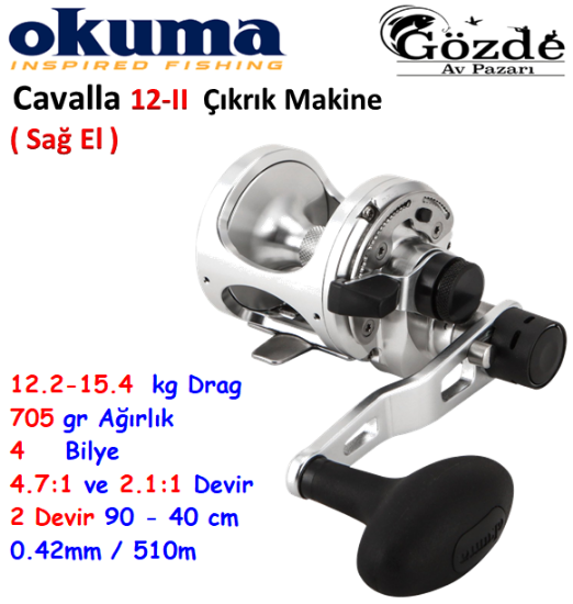 Okuma Cavalla CAVB-12II ( Sağ El ) Çıkrık Makine  resmi