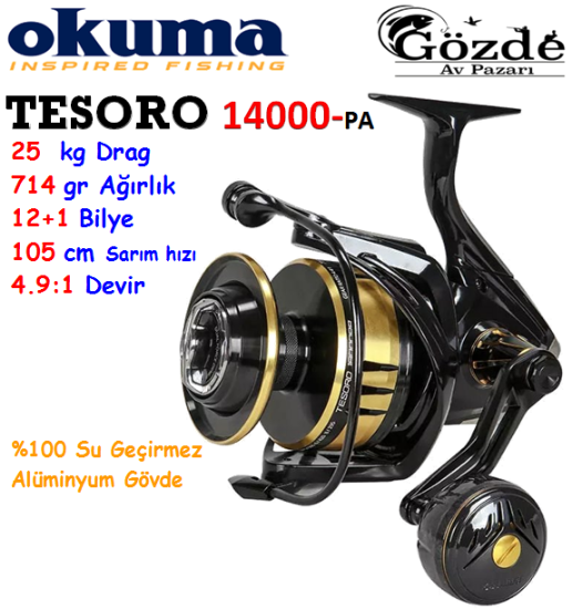 Okuma Tesoro TSR-14000PA 12+1 Bilye Makine  resmi