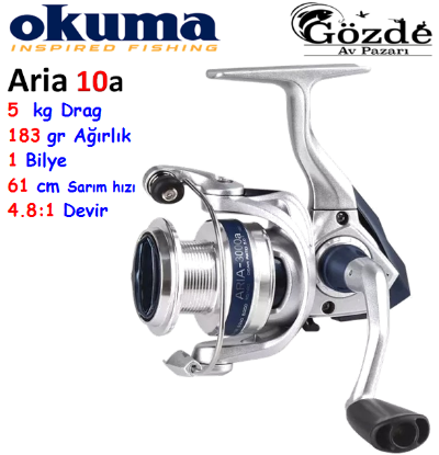 Okuma ARIA-1000a Painting Silver 1 Bilye Makine  resmi