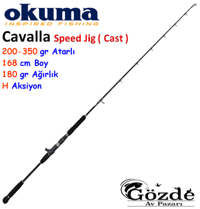 Okuma Cavalla Speed Jigging ( Cast ) 168 cm H 200-350 gr Tek Parça Kamış resmi