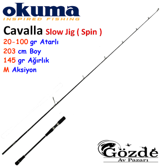 Okuma Cavalla Slow Jigging ( Spin ) 203 cm M 20-100 gr Kamış resmi