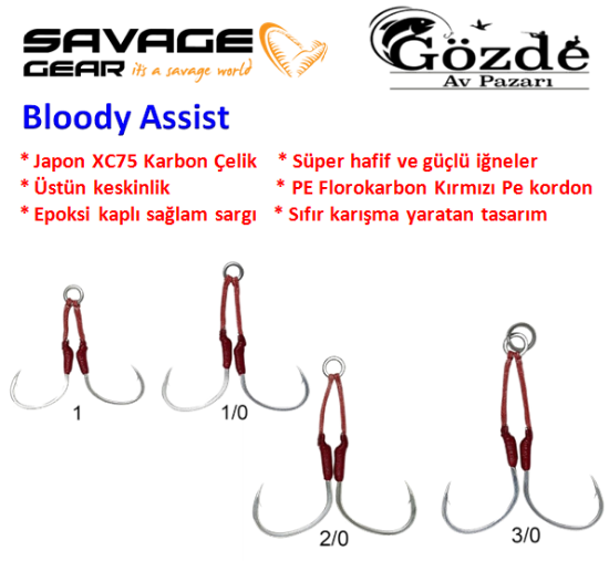 Savage gear Bloody Assist Double resmi