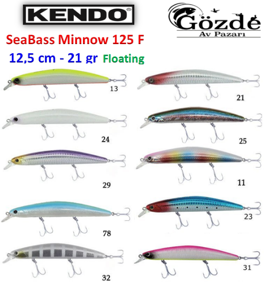 Kendo Seabass Mınnow 125 F 21 gr Floatıng Suni Yem resmi