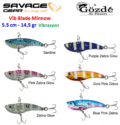 Savage gear 3D VIB Blade 5,5 cm 14,5 gr Suni Yem resmi