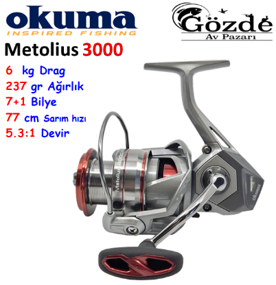 Okuma Metolius MTL-3000A 7+1 Bilye Makine resmi