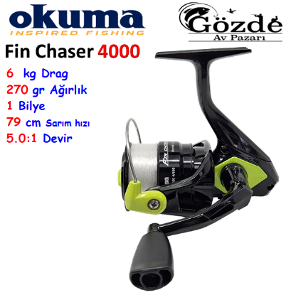 Okuma Fin Chaser 4000 Green 1 Bilye Makine  resmi