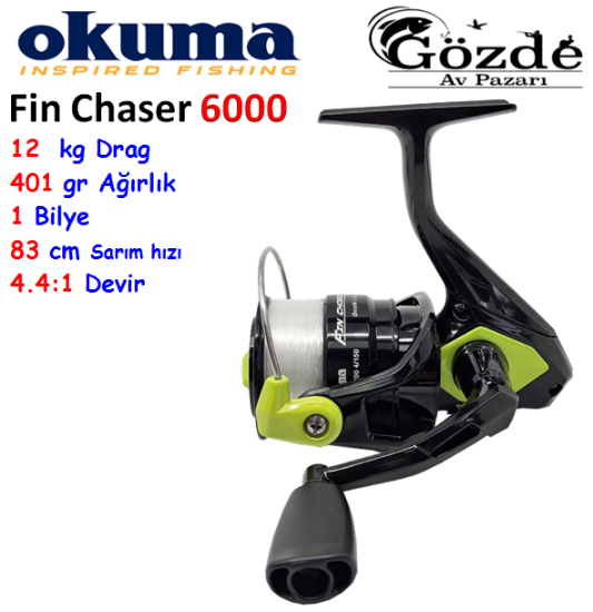 Okuma Fin Chaser 6000 Green 1 Bilye Makine   resmi