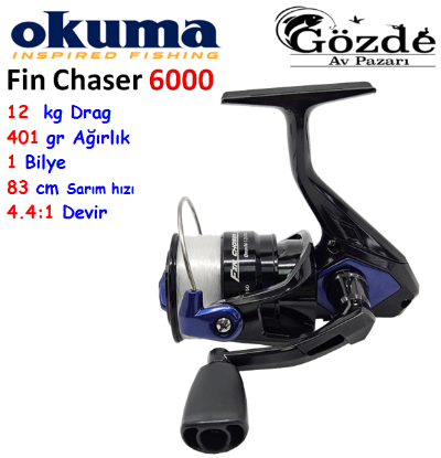 Okuma Fin Chaser 6000 Blue 1 Bilye Makine  resmi