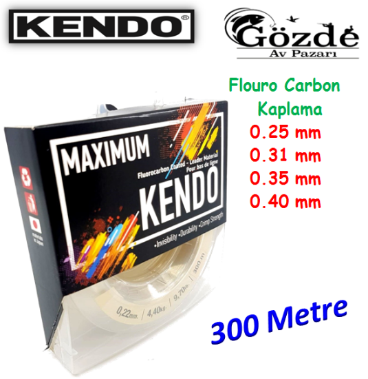 Kendo Maximum 300 metre Fluoro Carbon  Kaplamalı Misina  resmi