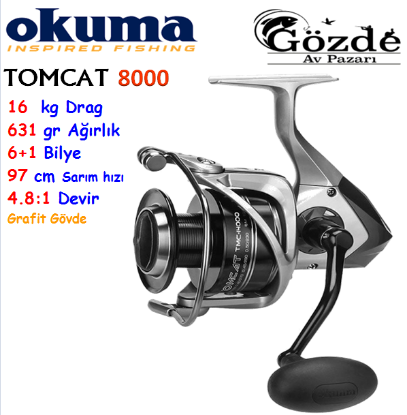 Okuma Tomcat 8000 6+1 Bilye Makine  resmi