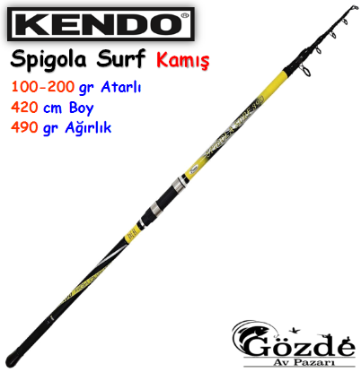 Kendo Spigola Surf 420cm 100-200 gr Teleskopik Kamış resmi