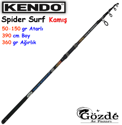 Kendo Spider Surf 390 cm 50-150 gr Teleskobik Kamış resmi