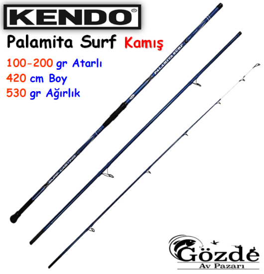 Kendo Palamita Surf 420 cm 200 gr 3 Parça Kamış resmi