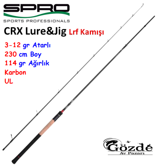 SPRO CRX Lure&Jig 230 cm  3-12G gr Lrf Kamışı resmi