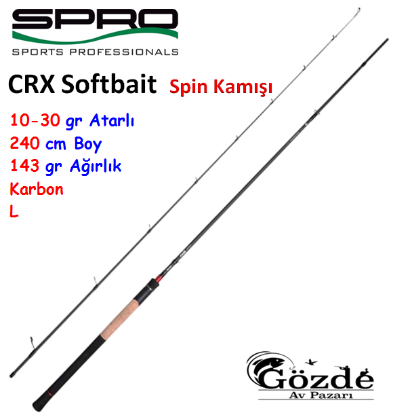 SPRO CRX Softbait 10-30 gr 240 cm Spin Kamışı resmi