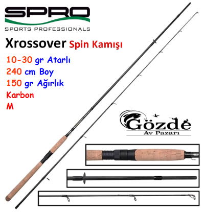 SPRO Xrossover 240 cm 10-30 gr Spin Kamışı resmi