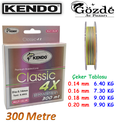 Kendo Classic 4x 300 metre Multicolor İpek resmi