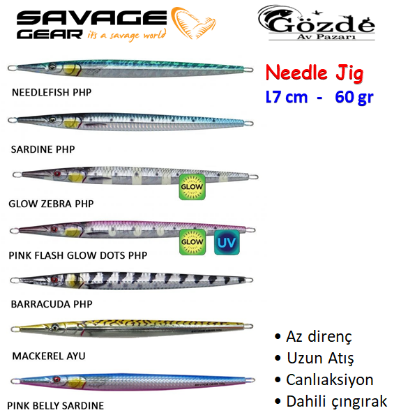 Savage gear 3D Needle Jig Suni Yem 60gr resmi