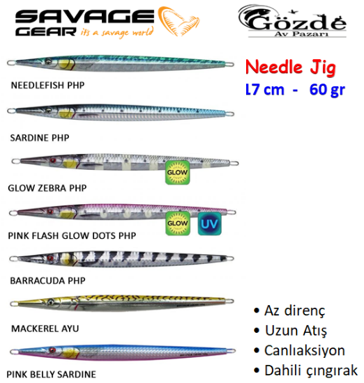 Savage gear 3D Needle Jig Suni Yem 60gr resmi