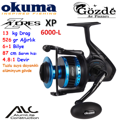 Okuma Azores ZXP-6000 L  6+1 Bilye Makine resmi