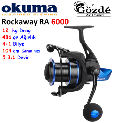 Okuma Rockaway RA-6000  4+1 Bilye Surf Makinesi resmi